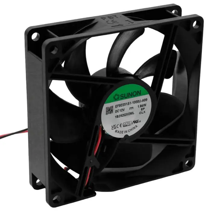 Fläkt 92x92x25mm 12VDC 34dBA 87m&sup3;/h Reapris