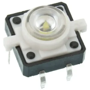 Erbjudande Tryckknapp PCB 12x12x7mm LED vit