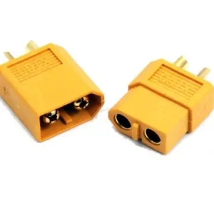 Sista chansen XT60 strömkontakt 2-pol 30(60)A hona/hane par