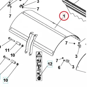 Snabb leverans Cover Tines Cover Roto400 Oran