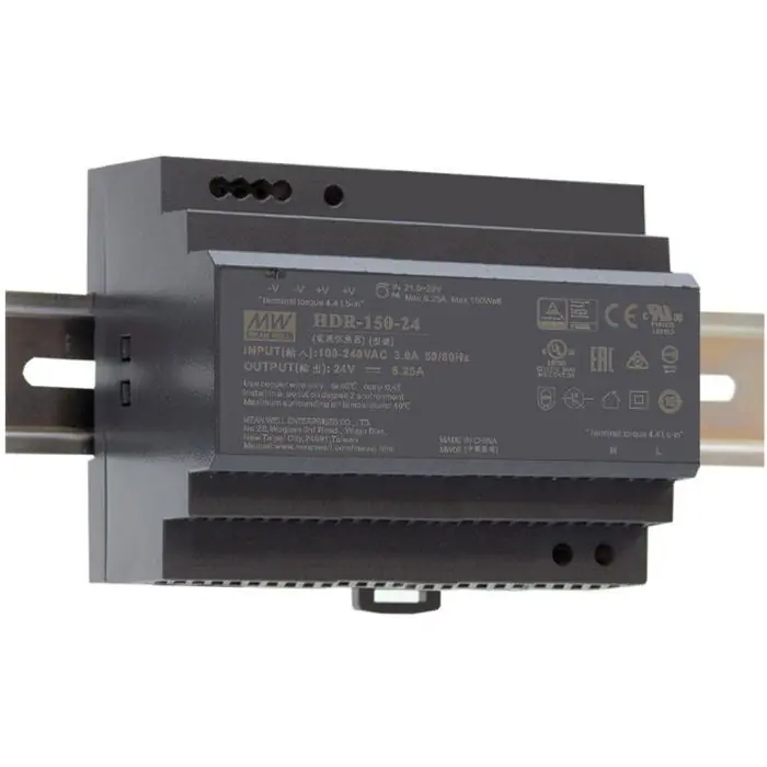 Switchat nätaggregat 12V 11.3A 135.6W DIN-skena HDR-150-12 Billig