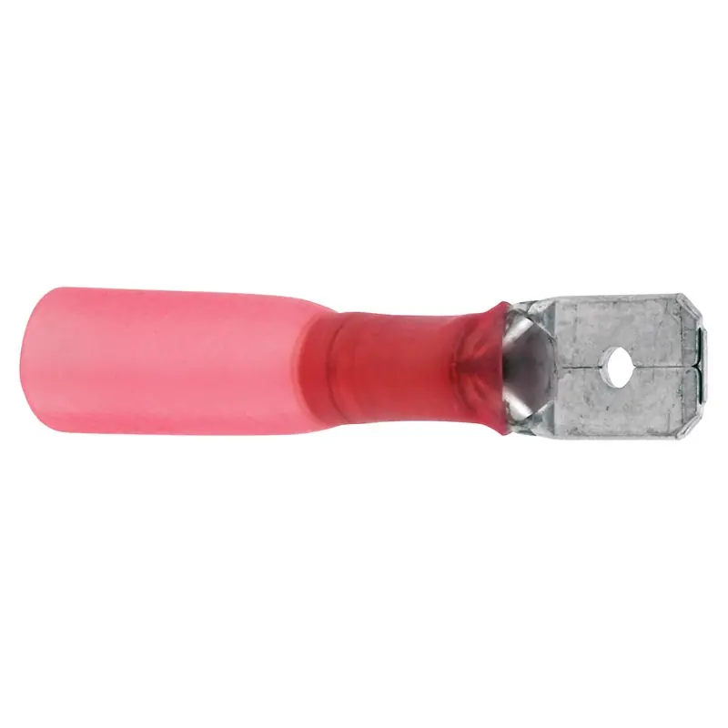 Fynd VATTENTÄTA FLASTSTIFT RÖD 10ST 6,35MM HANE