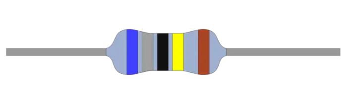 Kampanjpris Motstånd kolfilm 0.25W 6.8Mohm (6M8)