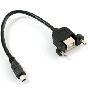Adapterkabel USB-B till Mini-B - panelmonterad Kundfavorit