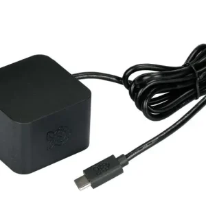 Nätadapter 27W USB-C PD Raspberry Pi 5 svart Rabatter