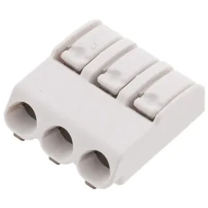 Fjäderplint SMD 3-pol 4mm AWG24-18 WAGO 2060-453 Säker betalning