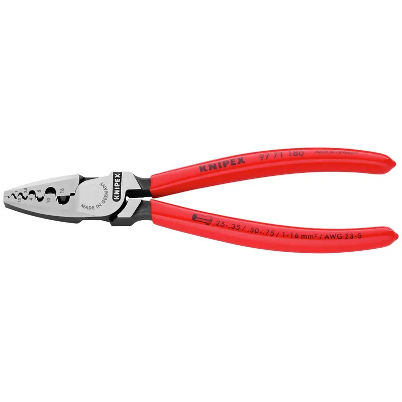 Kampanjpris CRIMPTÅNG FÖR ÄNDHYLSOR 180MM 97 71 180