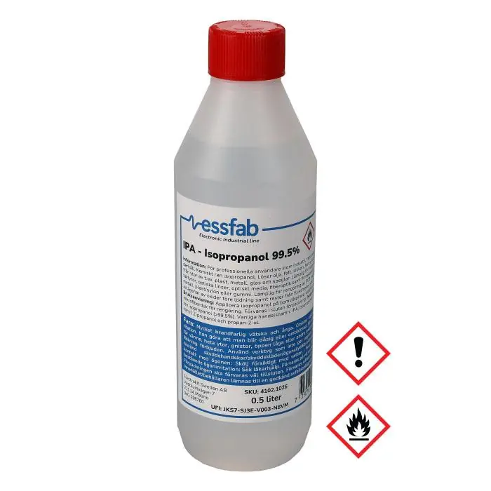 Populärt val Isopropanol IPA 99.5% 0.5liter