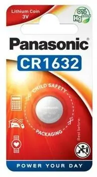 Erbjudande CR1632 batteri litium 3V Panasonic