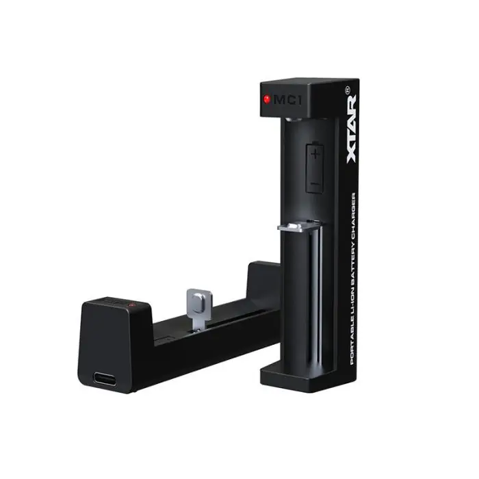 risnedsättning Batteriladdare Li-Ion 0.5A för 1x 18650 Xtar MC1