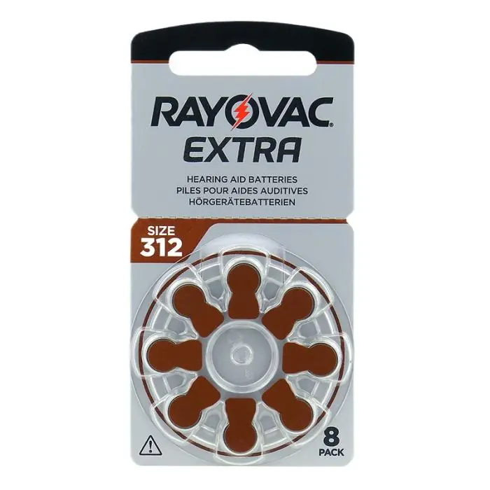 Hörapparatsbatterier 312 Brun Rayovac Extra 8-pack Lägg i varukorgen