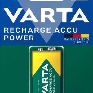 Snabb frakt NiMH batteri laddbart 9V 200mAh Varta