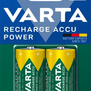 Premium NiMH C batteri laddbart 1.2V 3000mAh Varta 2-pack