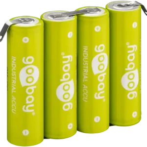 NiMH batteripack 4xAA 4.8V 2100mAh lödfanor Fri frakt
