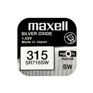 Rea Knappcellsbatteri silveroxid 315 SR716 Maxell