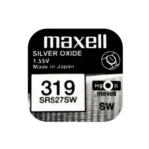 Sänkt pris Knappcellsbatteri silveroxid 319 SR527 Maxell