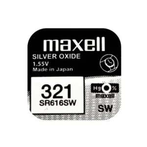 Snabb frakt Knappcellsbatteri silveroxid 321 SR616 Maxell