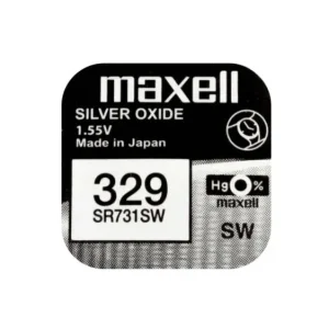 Knappcellsbatteri silveroxid 329 SR731 Maxell Sista chansen