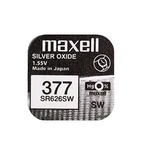Beställ nu Knappcellsbatteri silveroxid 377 SR626 Maxell