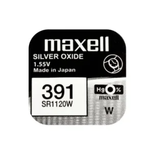 Begränsad tid Knappcellsbatteri silveroxid 381/391 SR1120 Maxell