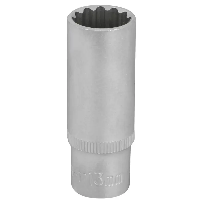 Lågt pris HYLSA 1/4" 12-KANT M13 LÅNG (50MM)