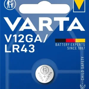 Nyhet LR43 LR1142 alkalisk knappcell 1.5V Varta