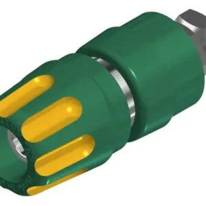 Billigare Polskruv 4mm gul/grön 35A