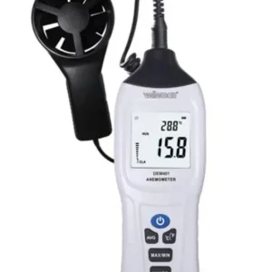 Luftflödesmätare / vinghjulsanemometer 0.3-45 m/s Snabb leverans