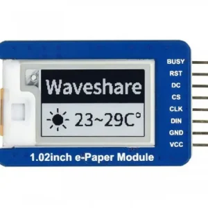 1.02" E-papper display 120x80px svart/vit monterad på kort SPI Fri frakt