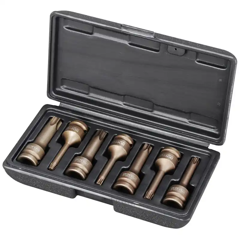 Trygg betalning KRAFTHYLSSATS TORX 1/2" T35-T70 7-DELAR