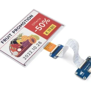 Trygg betalning 7.3" E-papper display 800x480px 6-färg SPI