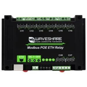 Relämodul 8-kan Ethernet DIN-skena Rea