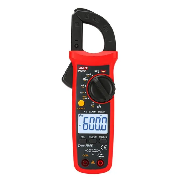 Tångmultimeter TRMS 600A, 3 5/6 siffra Uni-T UT202F Handla nu