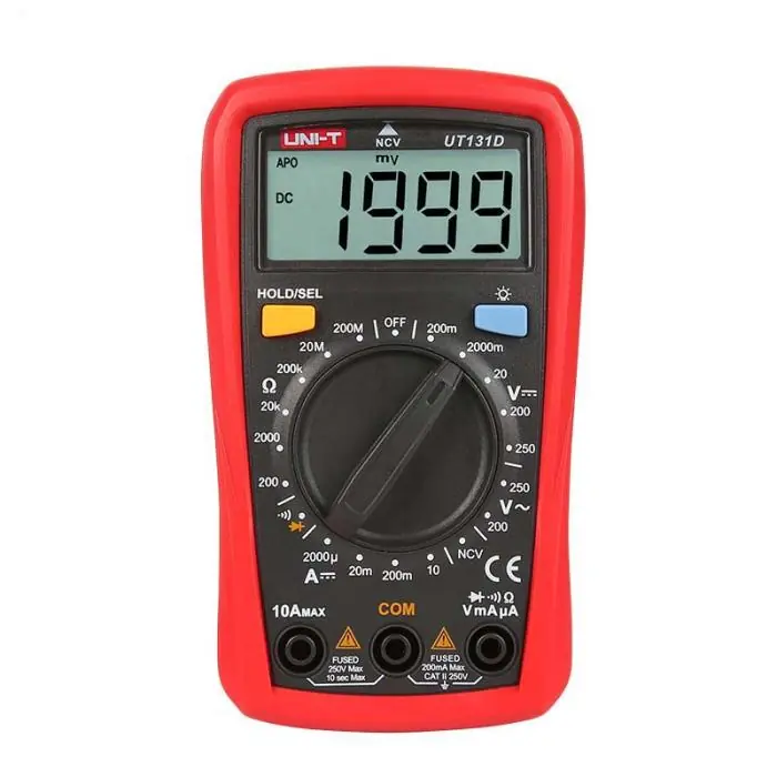 Multimeter 3 1/2 siffra manuell Uni-T UT131D Premium