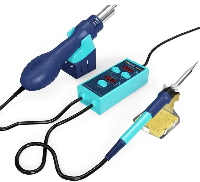 Varmluftstation och lödstation 2-i-1 650W Trygg betalning