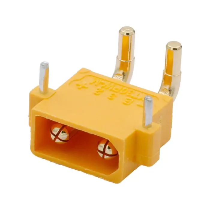 Rabatt XT30 strömkontakt vinklad 2-pol 15(30)A PCB hane