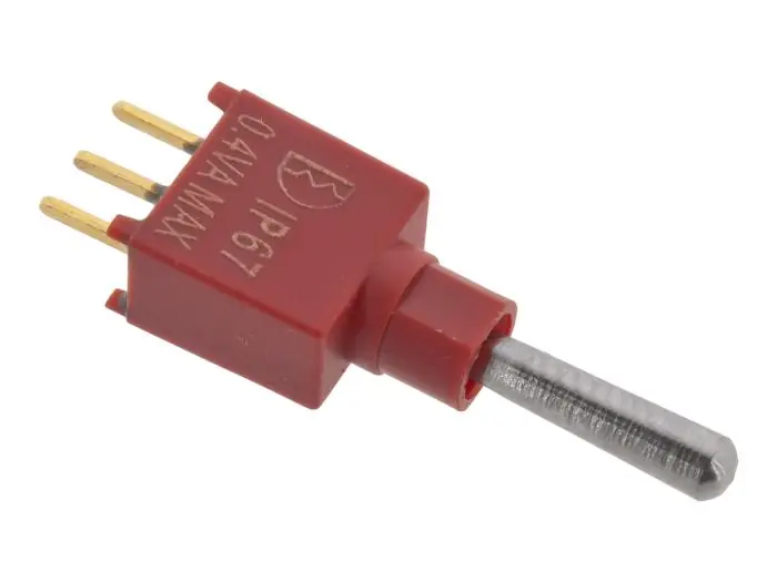 Vippströmställare 1-pol SPDT (on)-off-(on) PCB Populär