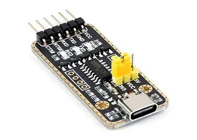 USB-C till UART (TTL) modul 3.3/5V 6-pin med flödeskontroll6Mbps Expressleverans