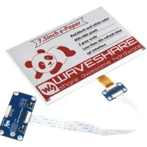 7.5" E-papper 800x480px HAT röd/svart/vit Erbjudande