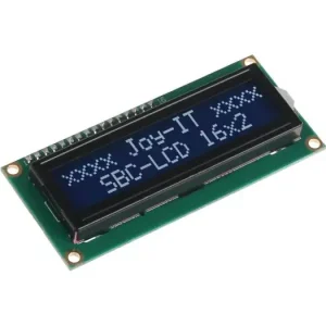 Rabatter LCD 2x16 tecken vit/blå I2C 5V