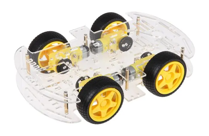 Robot Car Kit 4WD, robotplattform med 4 hjul och motorer Nyhet