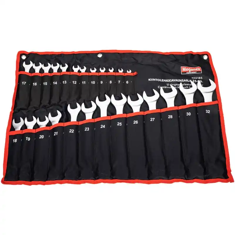 Fri frakt U-RINGNYCKELSATS 25 DELAR MM