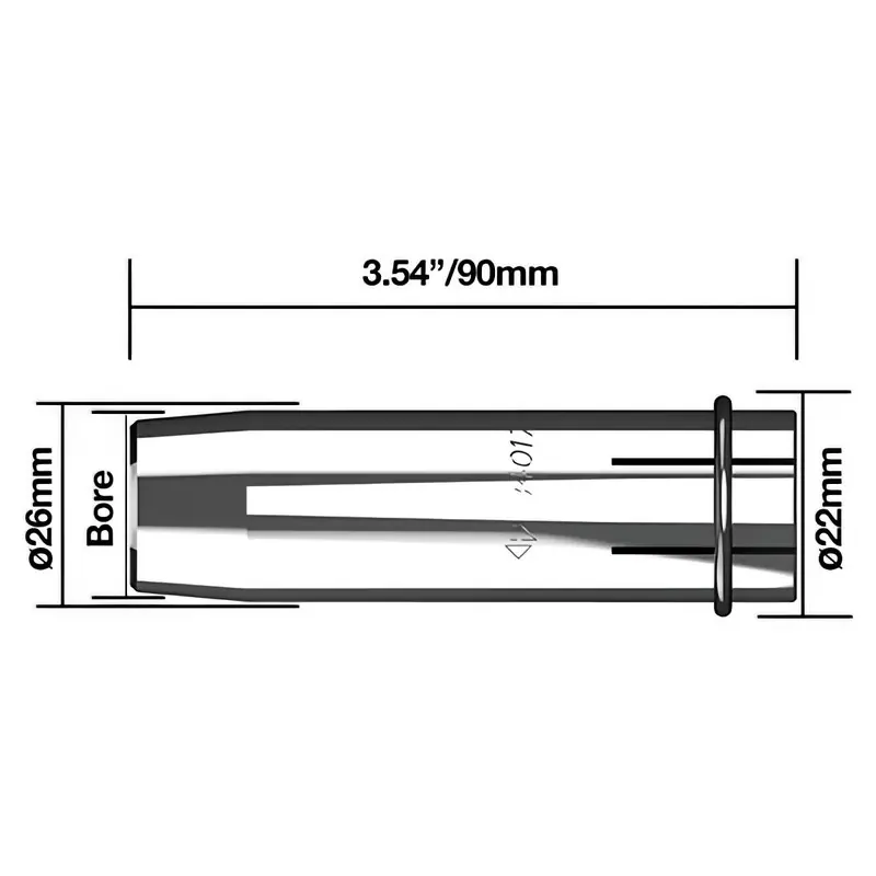 Lågt pris GASMUNSTYCKE 18MM 5ST PARWELD