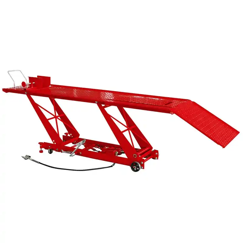 Snabb leverans LYFTBORD FÖR MC PNEUM. 450KG MAX 2200X680MM