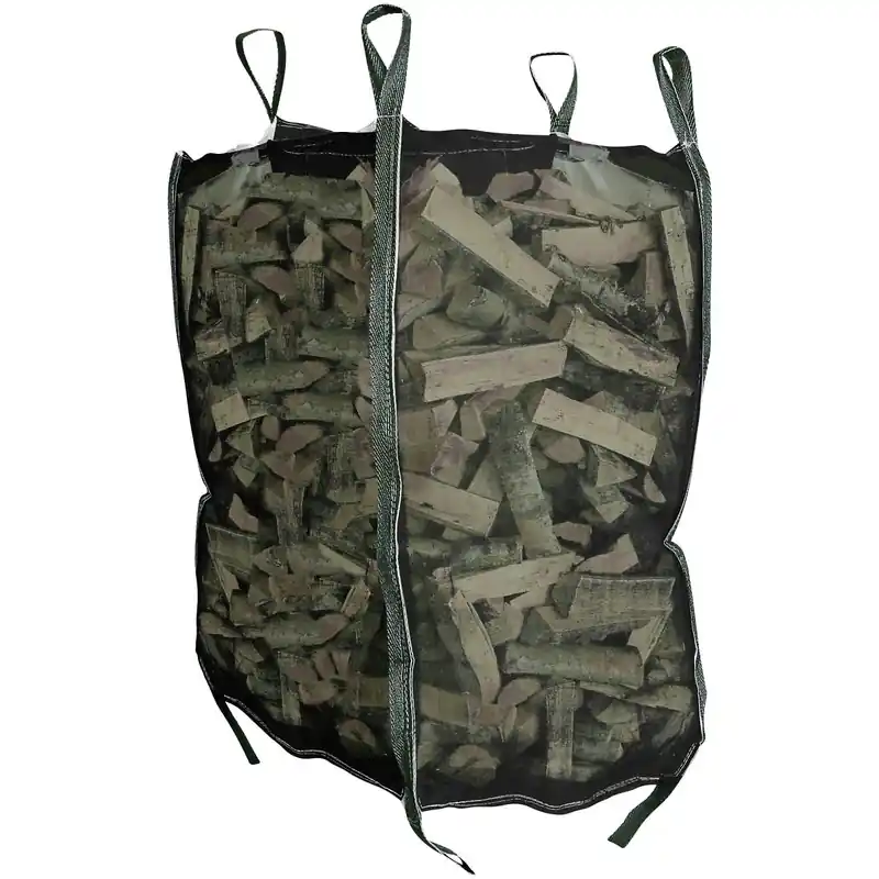 Begränsad tid VEDSÄCK MED HANDTAG 96X96X134CM