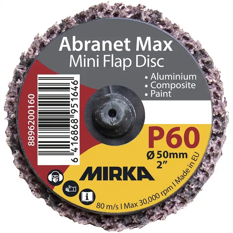 ABRANET MAX MINI LAMELLSKIVA P60 50MM MED SNABBFÄS Endast idag