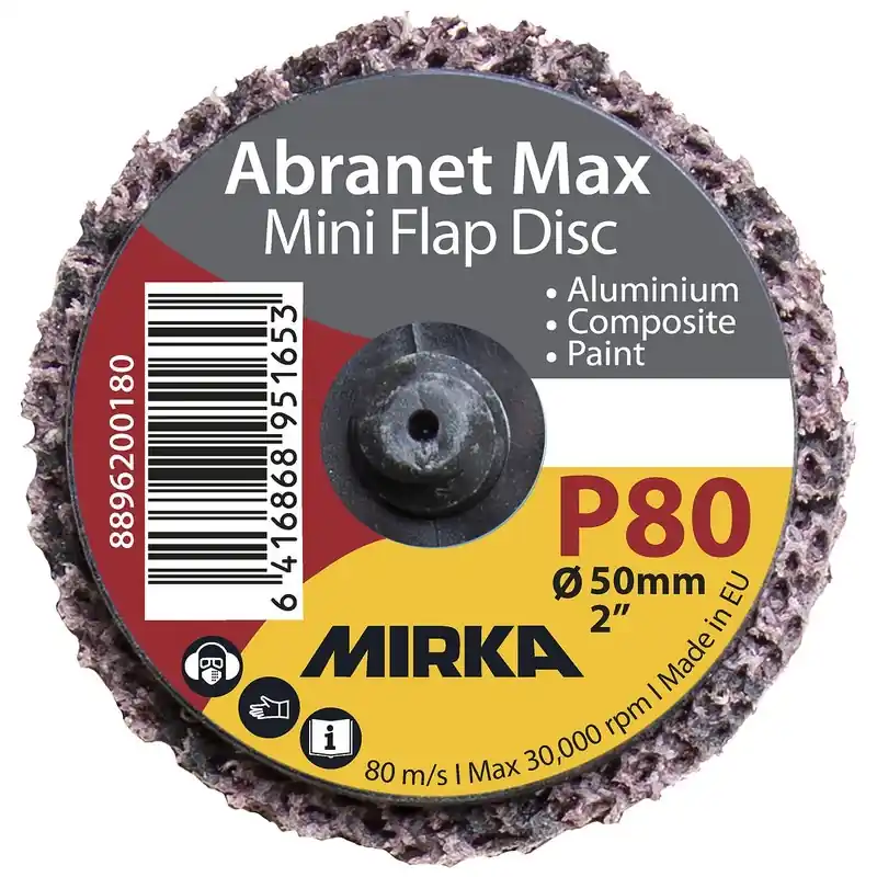 ABRANET MAX MINI LAMELLSKIVA P80 50MM MED SNABBFÄS Beställ idag