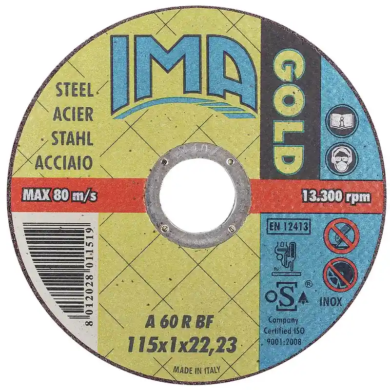 KAPSKIVA 115X1,0X22,2MM GOLD Snabb leverans