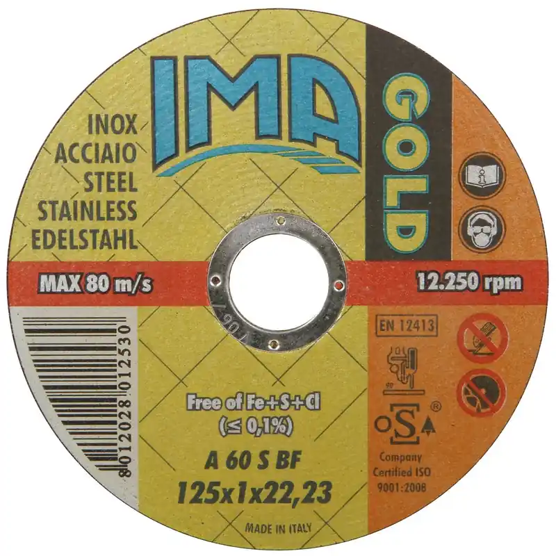 KAPSKIVA 125X1,0X22,2MM GOLD INOX Populärt val