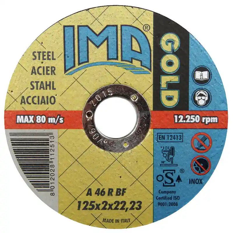 Rabatt KAPSKIVA 125X2,0X22,2MM GOLD